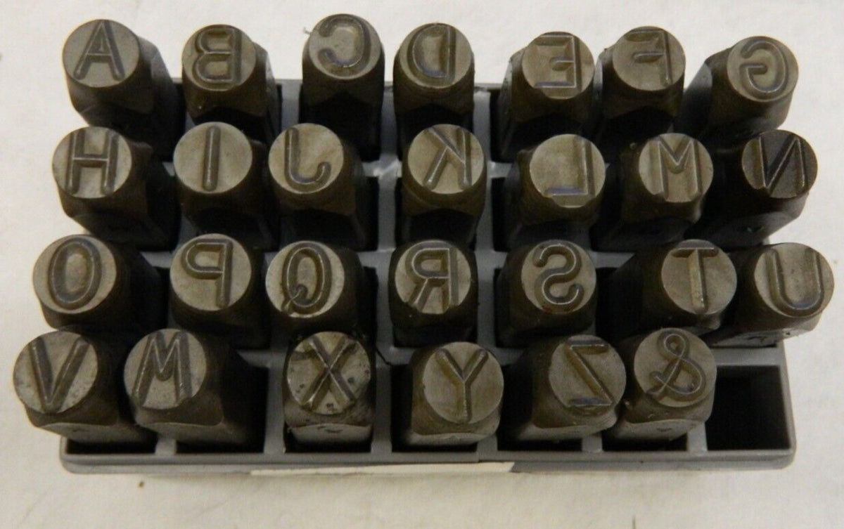 C.H. HANSON 27 Piece, 3/8 Character Steel Stamp Set 21151