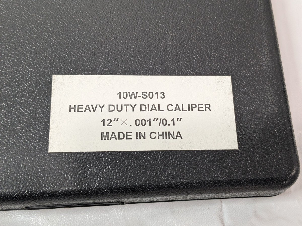 12" Dial Caliper SS 0.001000" Graduation 0.1000" per Revolution 10W-S013