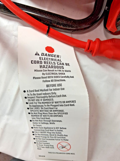 Craftsman Power Reel 50ft Cord 14 AWG SJTW CMXCRPA1450