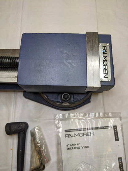 PALMGREN Machine Vise: 4" Jaw Width, 4" Jaw Opening, Swivel Base PARTS/Repair