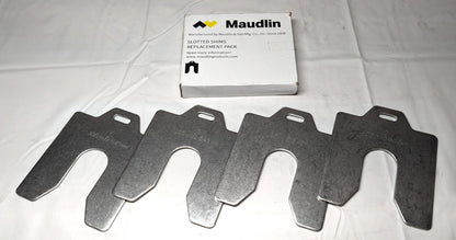 MAUDLIN PRODUCTS  Slotted Shim 304SS C 4 x 4 x 0.100"  QTY 4  MSC100