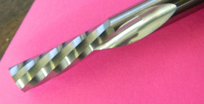ACCUPRO Spiral Router Bit: 0.25" LOC, 1/4" Shank Dia, Downcut OCSFL250410