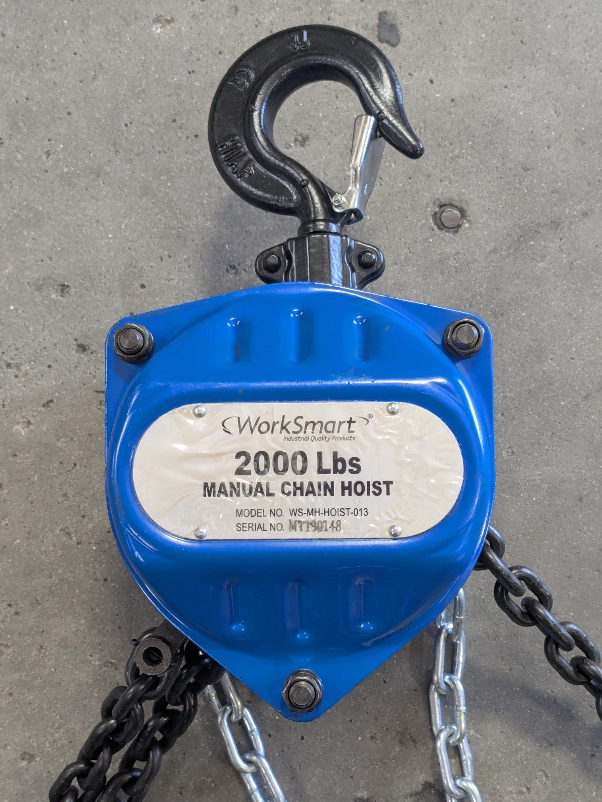 Pro Source Manual Hand Chain Hoist 2000 lb. Capacity 15 ft. Lift