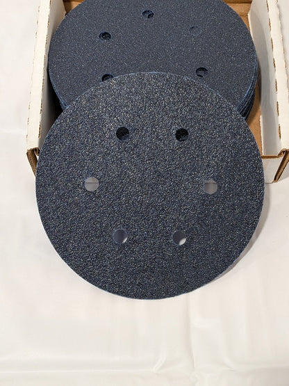 Norton BlueFire H875P 6” 36 Grit Sanding Discs – 25 Pack – Norgrip 44752