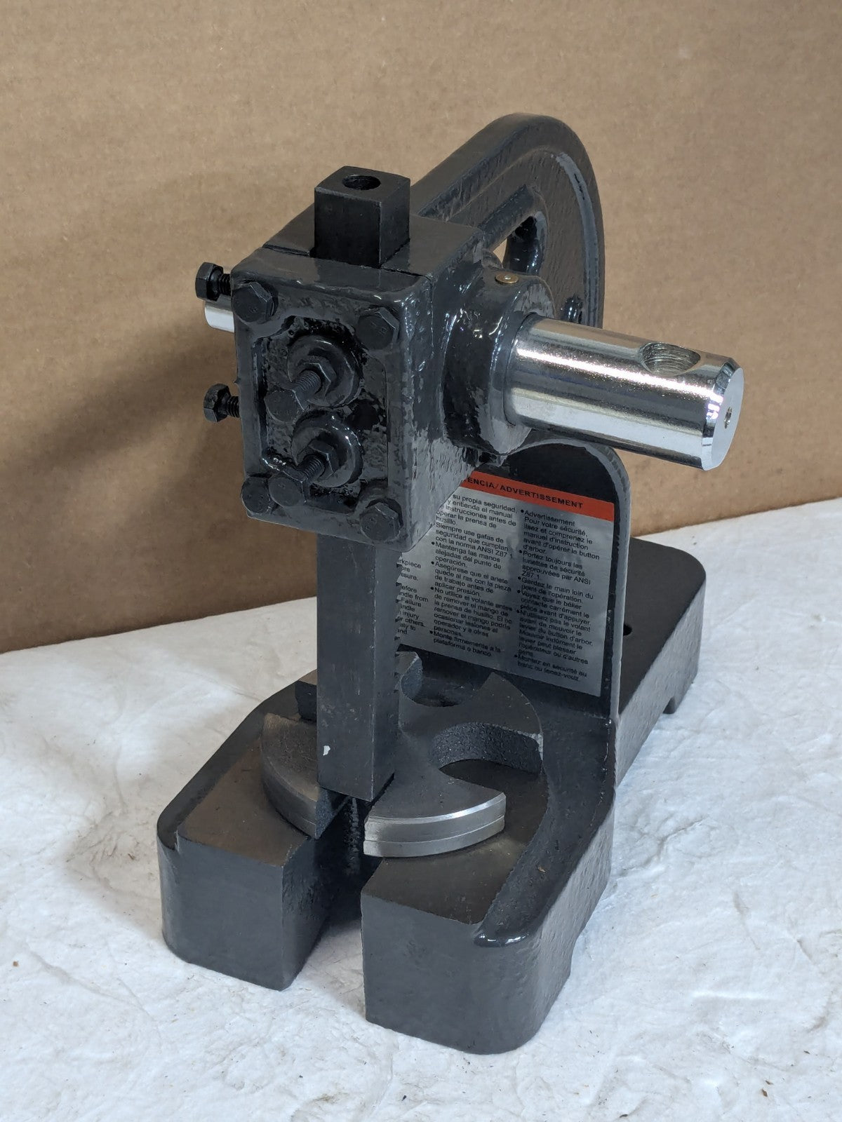 Gibraltar Single Leverage Arbor Press 1/2 Ton Pressure 3/4" Ram 6-1/2" Stroke