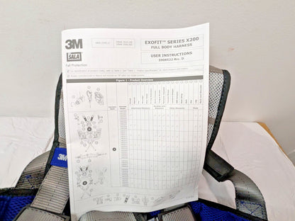 3M DBI-SALA ExoFit X200 Construction Style Safety Harness XXL 1402086 7012817813
