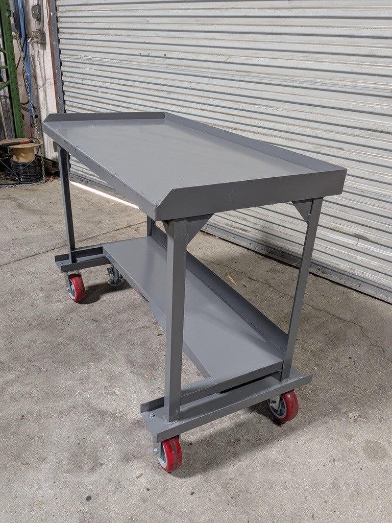 Little Giant Heavy Duty Mobile Work Bench 48" W x 24" D x 36" H 3