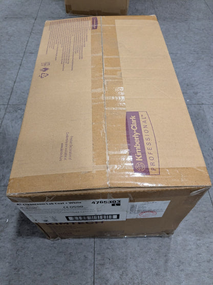 Kimtech Pack of (30) Cleanroom White Lab Coat Size Large 47653