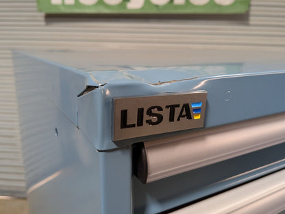 Lista 14 Drawer Modular Storage Cabinet 59 x 28 x 28 Steel Blue Parts / Repair