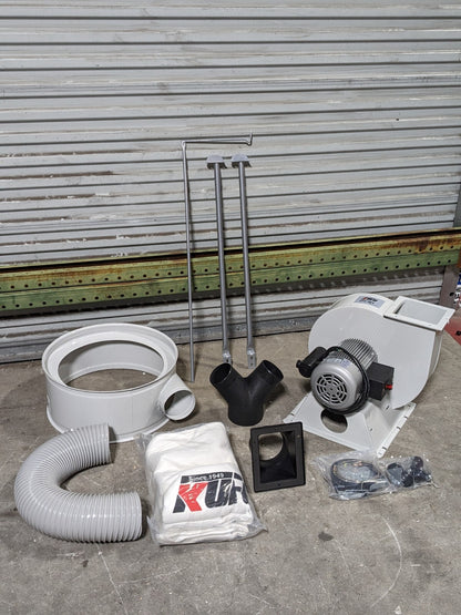 Kufo UFO-101 Portable Vertical Bag Dust Collector 1224 CFM Max 2 HP 220v 1 Ph