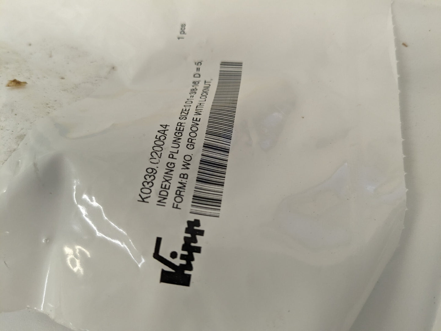 KIPP 3/8-16 Pin Knob Handle Indexing Plunger K0339.02005A4
