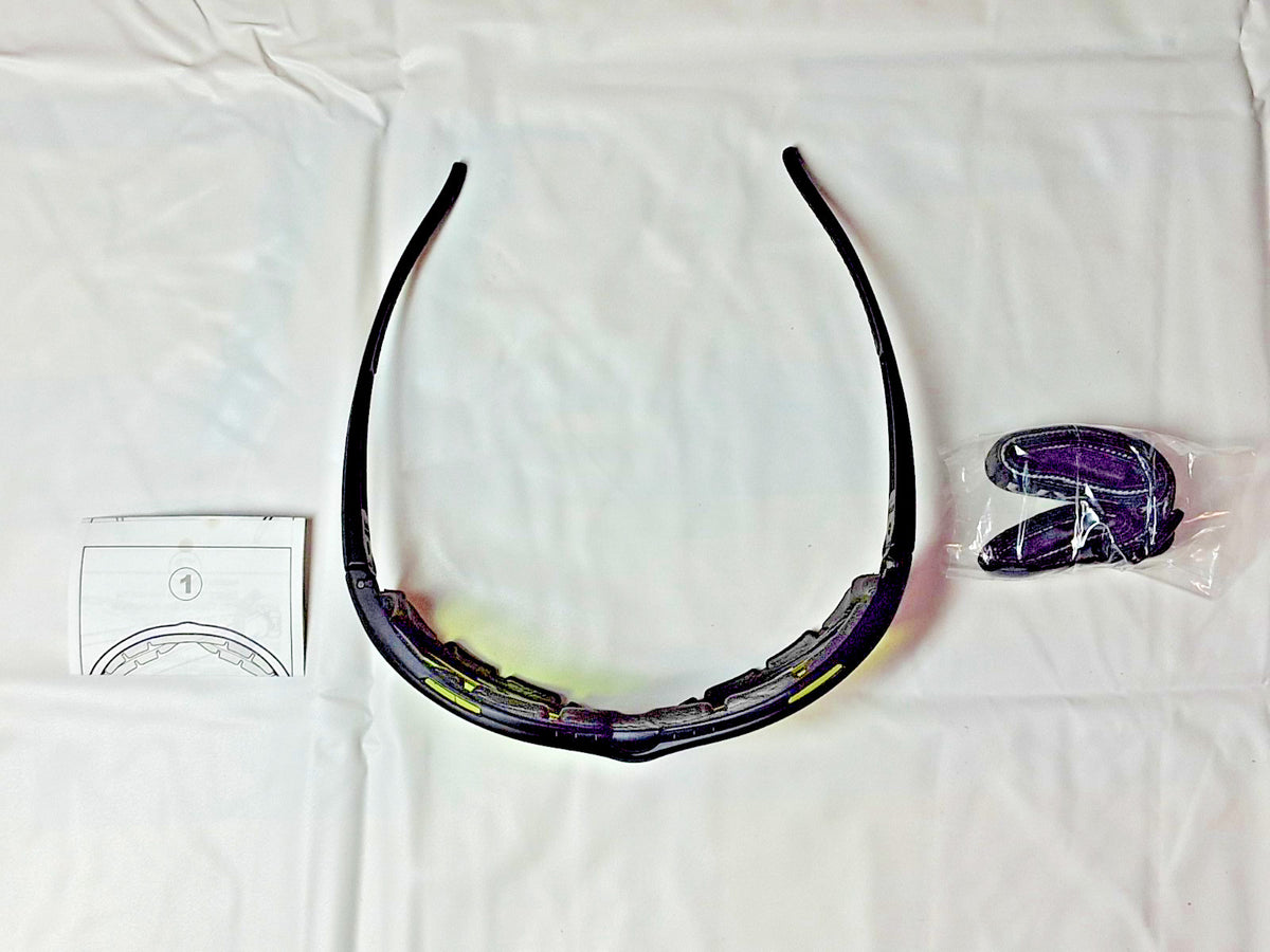 UVEX Livewire Safety Glasses Amber Sealed Anti-Fog Black Frame QTY3 S2602HS