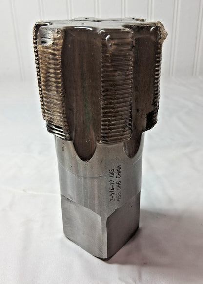 Interstate Straight Flute Tap 2-5/8-12 UNS 6FL Bottoming Chamfer HSS 04886099