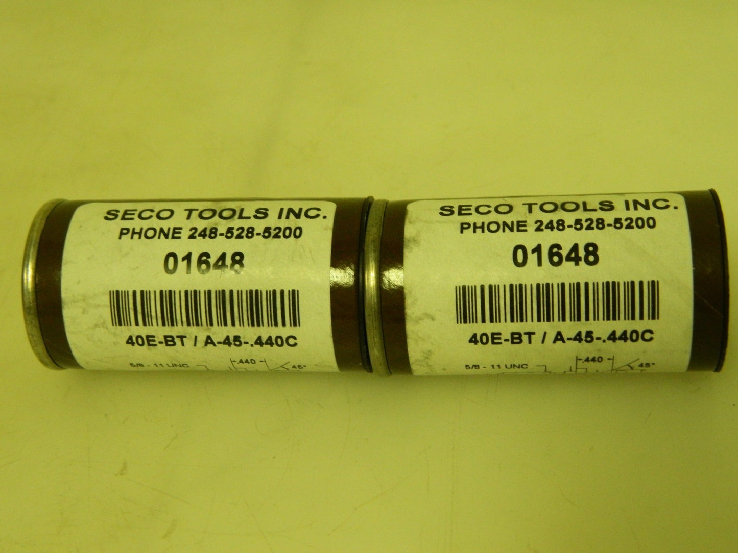 Seco Retention Knobs Qty 2  40E-BT/A-45-.440C 01648