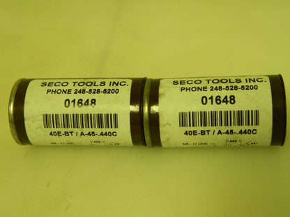 Seco Retention Knobs Qty 2  40E-BT/A-45-.440C 01648