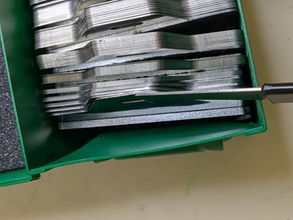 Maudlin 260 Pc. Slotted Shim Kit SS 5" x 5" x 0.001" - 0.125" Thickness MSD5-FK