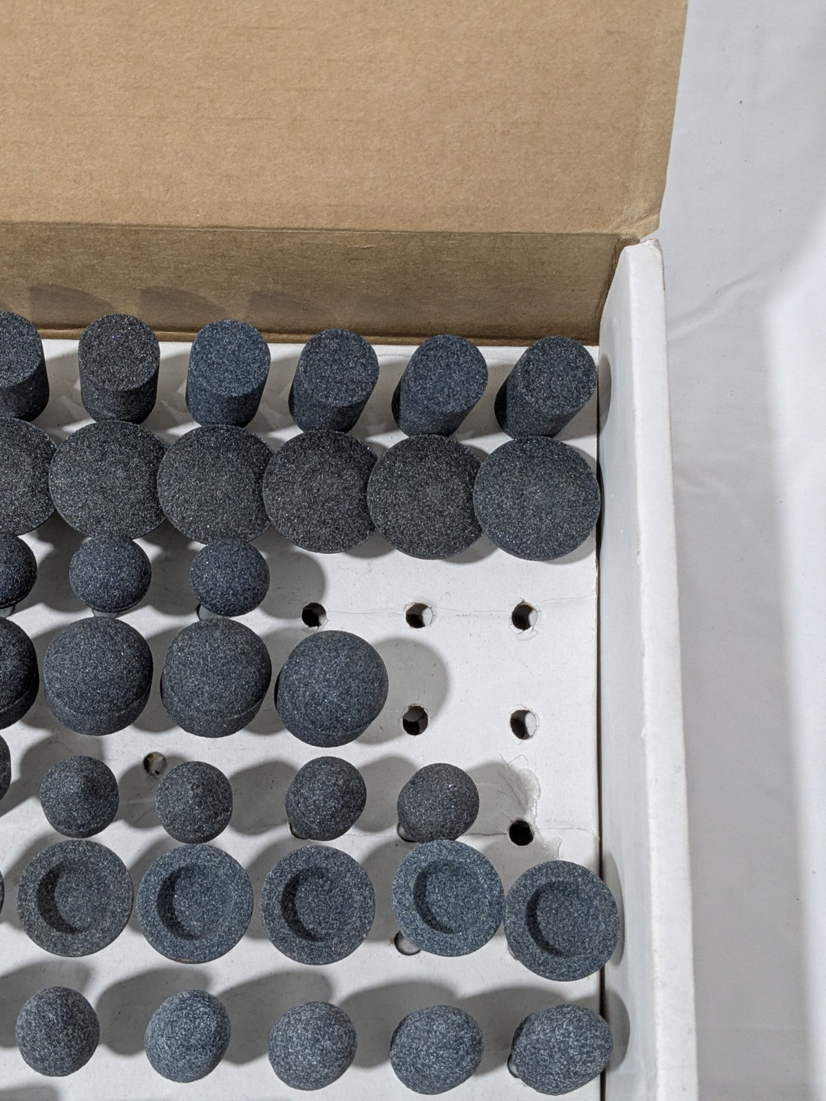 Grier 93 Pc AO Vitrified Mounted Stone Abrasive Point Set KIT-1/4-BLUE100