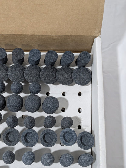 Grier 93 Pc AO Vitrified Mounted Stone Abrasive Point Set KIT-1/4-BLUE100