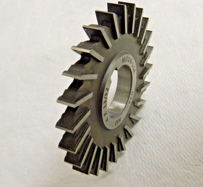 Moon Cutter HSS Side Milling Cutter 4" x 13/32" x 1-1/4" 24 Teeth