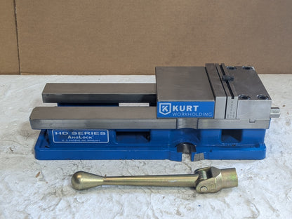 Kurt Manual Reverse Machine Vise 6" Jaw Width 9" Opening Capacity HD691