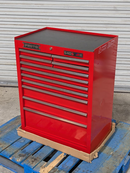 Proto Roller Cabinet Tool Box 11-Drawer 42" x 27" x 18" Steel Red