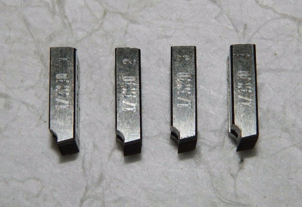 Shaviv Chasers 1/4-40 UNS Thread Right Hand HSS 4-Pack #2GG1U01640013