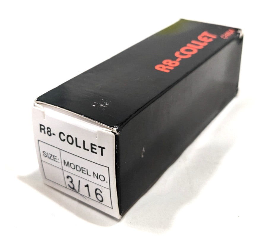 R8 Round Collet  3/16"  7/16-20 Drawbar Thread  Steel  231-4712