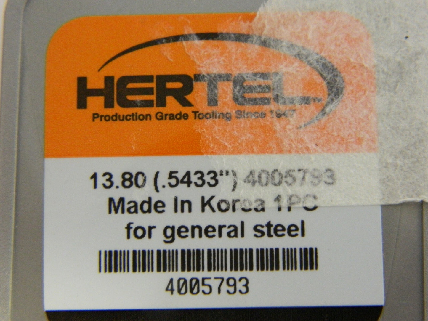 Hertel Series HMD, 13.8mm Diam Grade HC125MD 140° Replaceable Drill Tip 4005793
