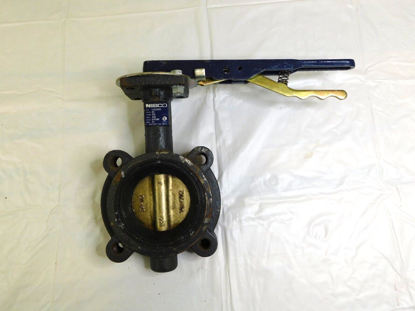 Nibco 3" Pipe Lug Butterfly Valve NLG100F