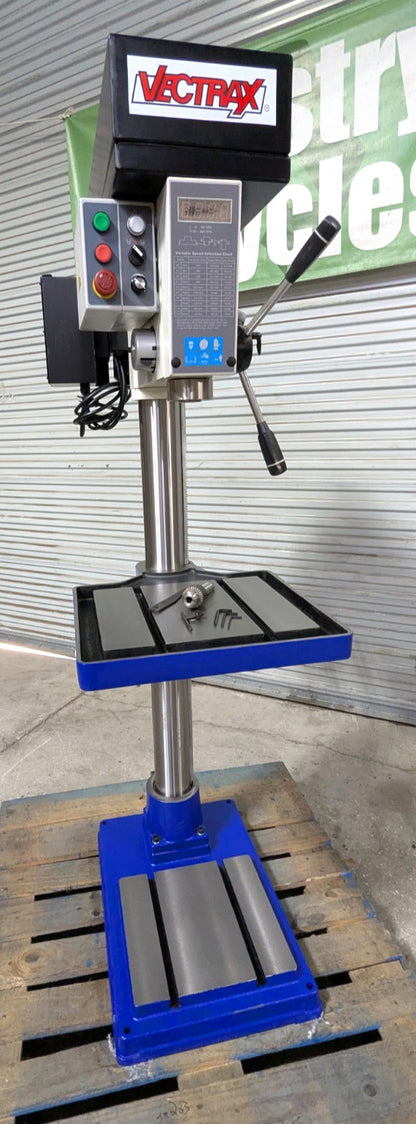 Vectrax 20" Variable Speed Drill Press  3MT  1HP  115V  RF-19V  *Scratch & Dent*