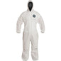 DUPONT Disposable Coveralls: XL, SMS, Elastic Wrist 25PK PB127SWHXL002500