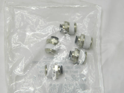 PARKER Push-To-Connect Tube to Male BSPT Tube Fitting 1/4" Thread Qty 5 KP23897