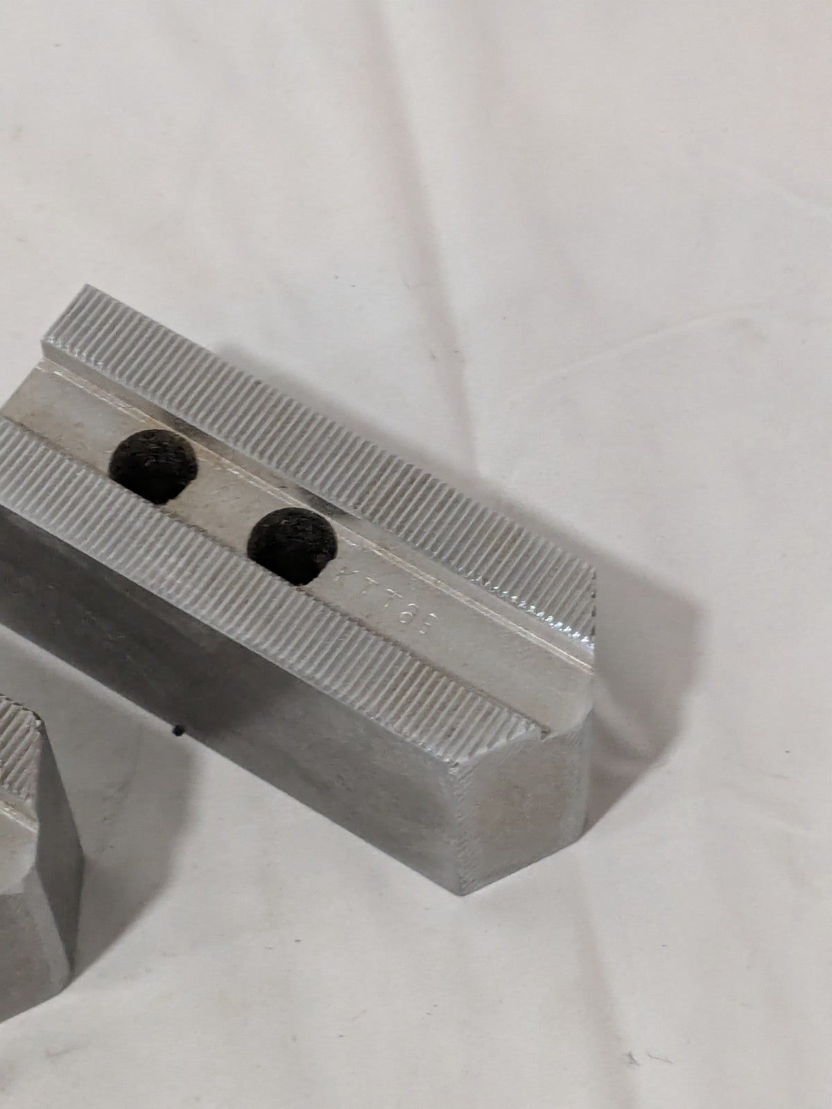 Abbott Soft Lathe Chuck Jaw: Serrated 1-1/2" OAW, 2" OAH, 4" OAL Qty 3 KTT8S