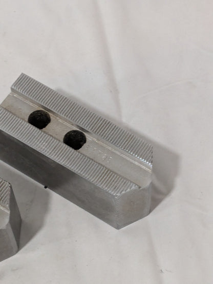 Abbott Soft Lathe Chuck Jaw: Serrated 1-1/2" OAW, 2" OAH, 4" OAL Qty 3 KTT8S