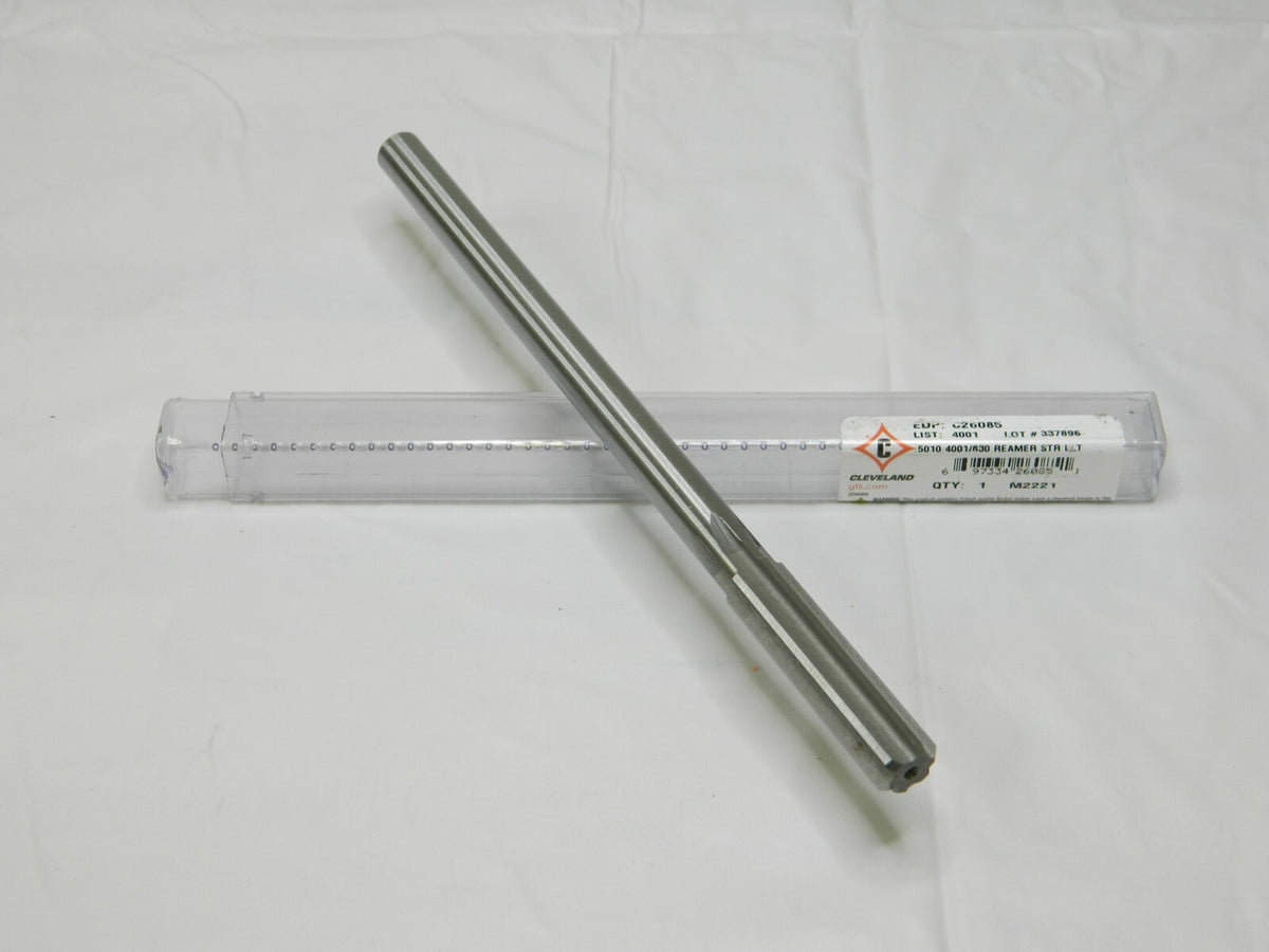 CLEVELAND HSS Chucking Reamer 0.501 Dia, 8 OAL 2" FL Length C26085