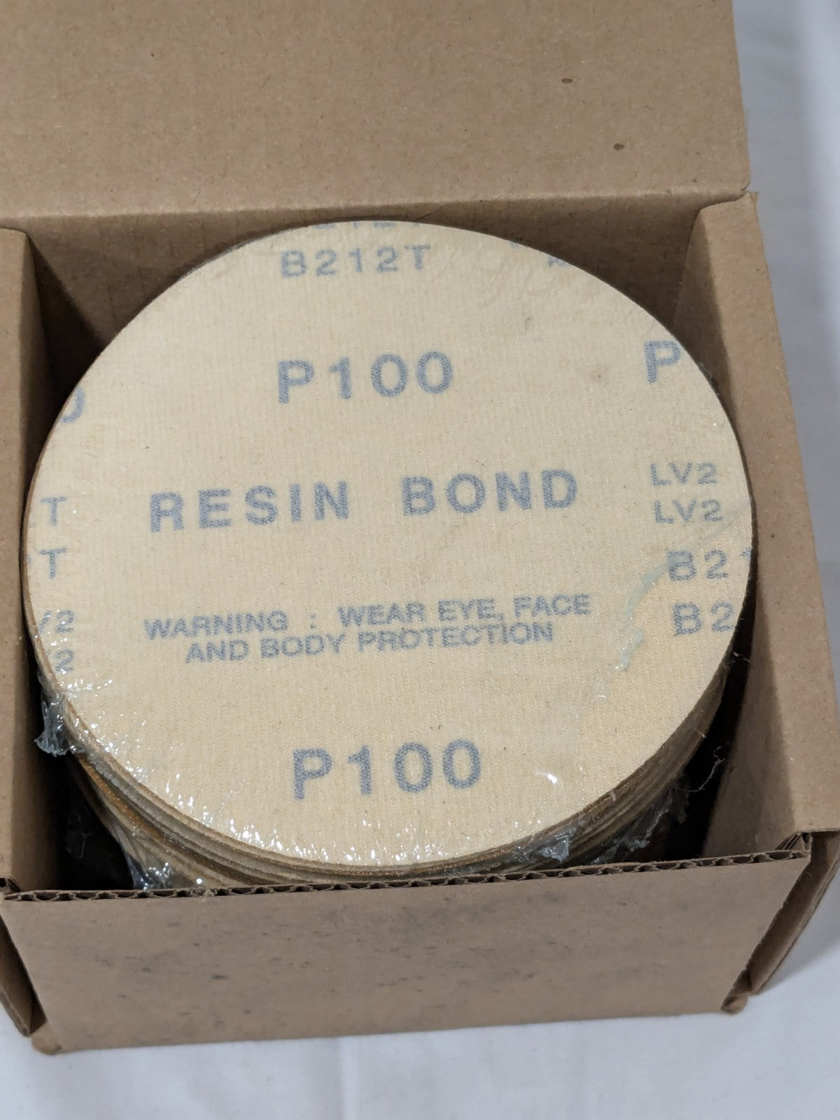 Hook & Loop Disc: 5" Dia, 100 Grit, Coated, Aluminum Oxide Qty 100 809775-06915