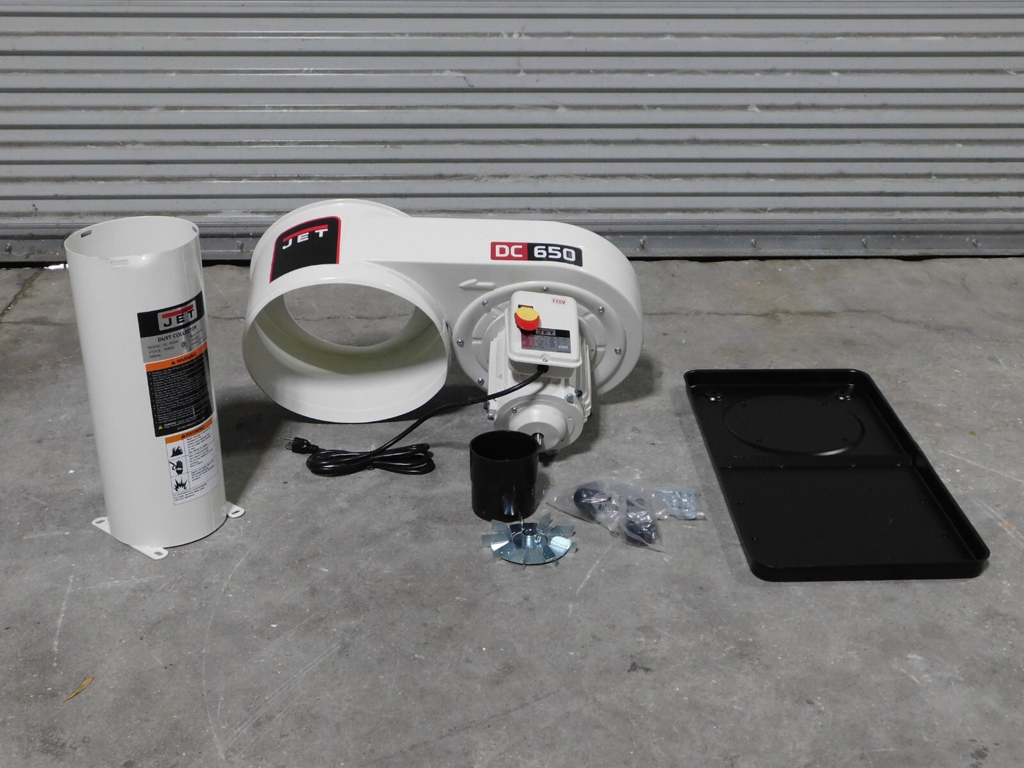 JET DC-650 Dust Collector (Machine Base Only) 1HP 115/230V 1PH  708642 DAMAGE