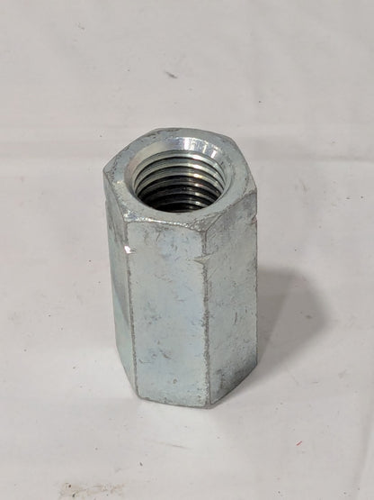 2-3/4" OAL Steel Standard Coupling Nut 1-8 UNC Zinc-Plated Finish 204731