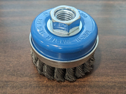 Walter Knot-Twisted Wire Cup Brush with Ring 3″ 13G314