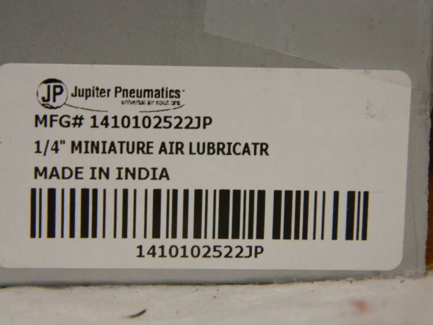 Jupiter Pneumatics Miniature Modular Lubricator 1/4" NPT 145 Max psi1410102