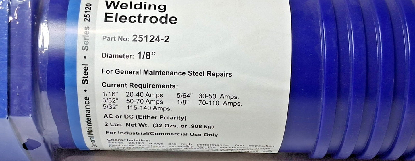 QTY4 Mild Steel Stick Welding Electrodes 1/8" Dia Series 25120 25124-2