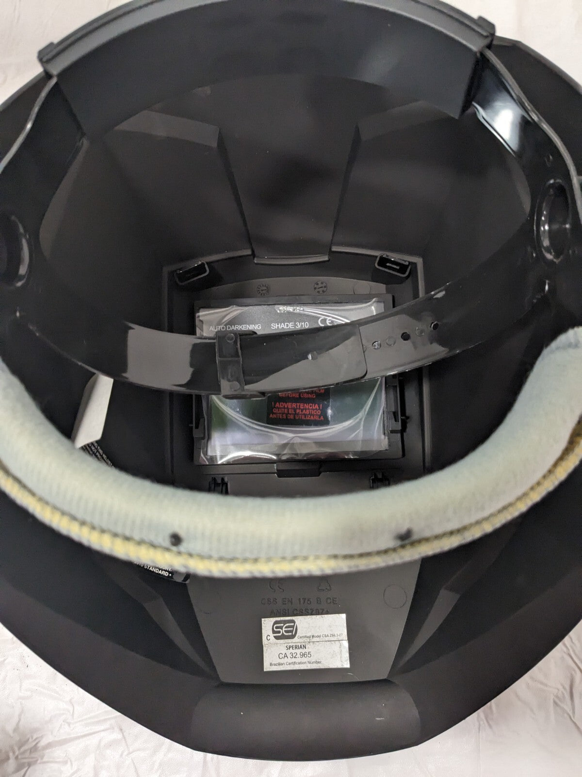 HONEYWELL Welding Helmet: Black, Nylon, Shade 10 HW100