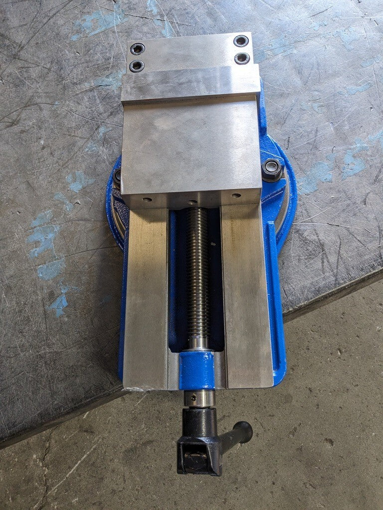 Unbranded Machine Vise: 6" Jaw Width Horizontal Swivel Base