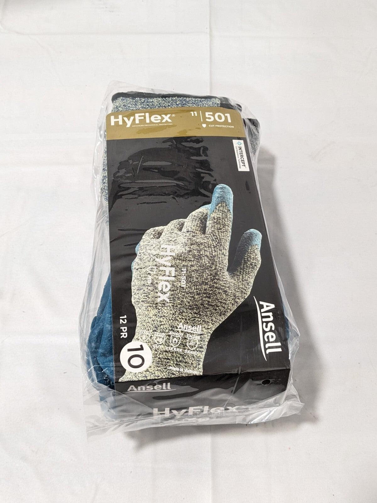HyFlex 11-501 Nitrile Foam Coated Stretch Lined Gloves Sz 10 12 Pairs 205659