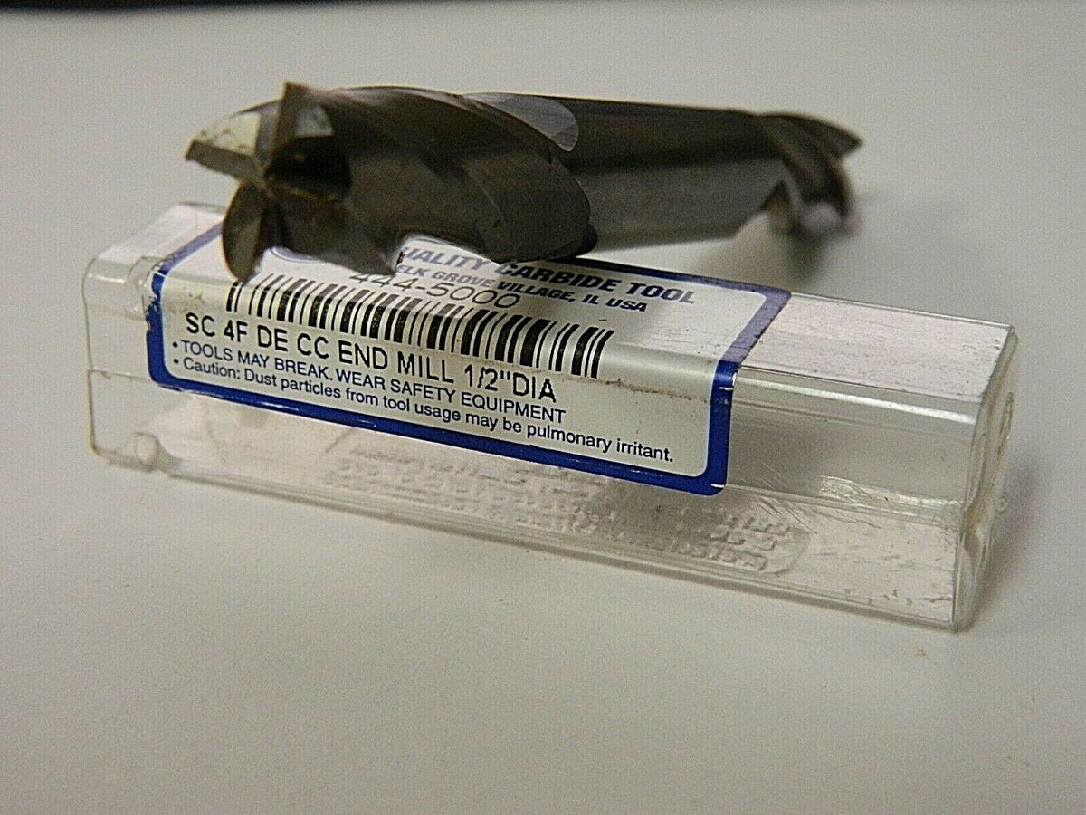 QCT 1/2" 1" LOC 1/2" Shank Diam 4" OAL 4 FlSC Square End Mil