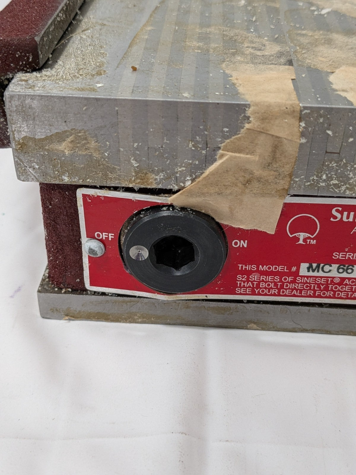 Suburban Permanent Magnetic Chuck, Fine Pole, 6" x 6" - MC-66-FP-S1