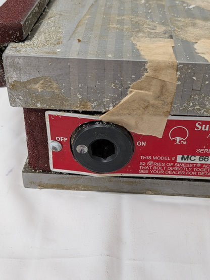 Suburban Permanent Magnetic Chuck, Fine Pole, 6" x 6" - MC-66-FP-S1