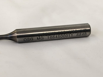 OSG Helical Flute Thread Mill: #8, 4 Fl Carbide 1664500011