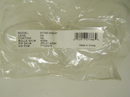 Atom Insert Prescription Insert Holders QTY 40  Translucent 40094