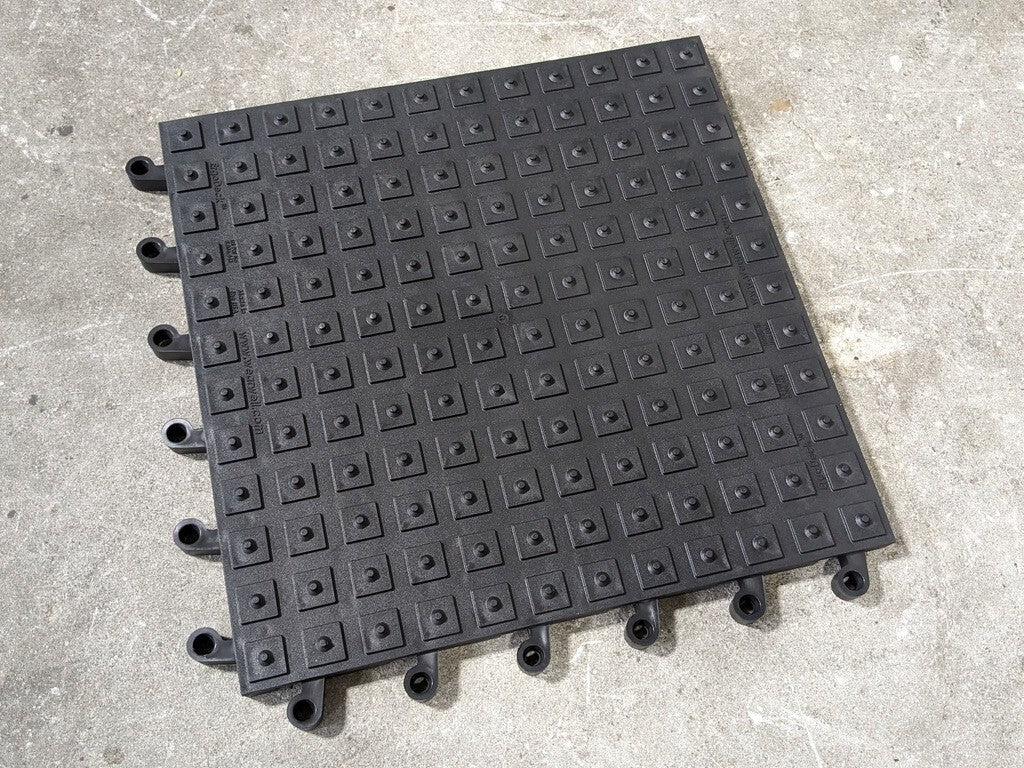 Set of 8 Wearwell Ergodeck Interlocking Anti-Fatigue Mat 18" x 18" Tiles